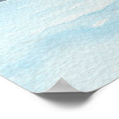 Grote Waterverf zeilboot en Ocean Art Poster (Hoek)