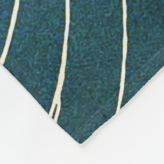 GROTE WAVE EN RODE ZON Blauw Wit Nautisch Fleece Deken (Hoek)