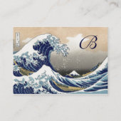 GROTE WAVE MONOGRAM VISITEKAARTJE (Achterkant)