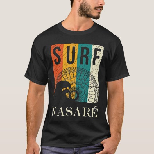 GROTE WAVE SURFING NAZARE PORTUGAL T-Shirt (Voorkant)