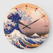 GROTE WAVE VAN KANAGAWA GROTE KLOK (Voorkant)