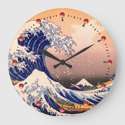 GROTE WAVE VAN KANAGAWA GROTE KLOK (Voorkant)