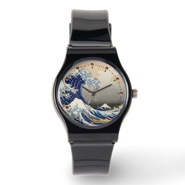 GROTE WAVE VAN KANAGAWA HORLOGE (Voorkant)