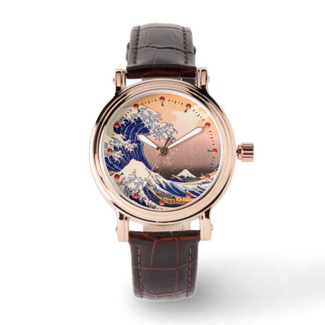 GROTE WAVE VAN KANAGAWA HORLOGE (Voorkant)
