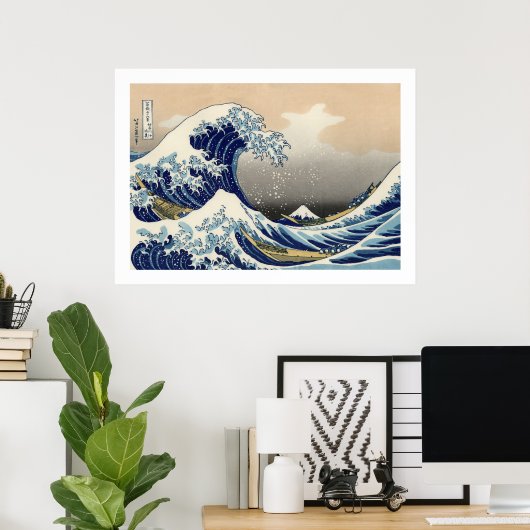 GROTE WAVE VAN KANAGAWA POSTER (Thuiskantoor)