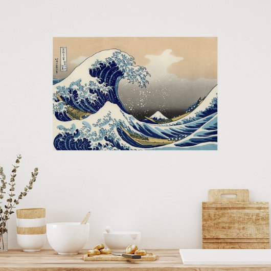 GROTE WAVE VAN KANAGAWA POSTER (Keuken)