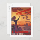 Grote week van de luchtvaart - Poster voor vrouwen Briefkaart (Voorkant / Achterkant)