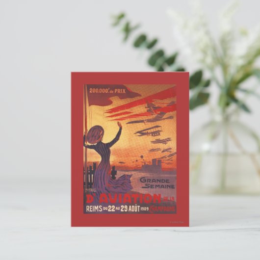 Grote week van de luchtvaart - Poster voor vrouwen Briefkaart (Staand voorkant)