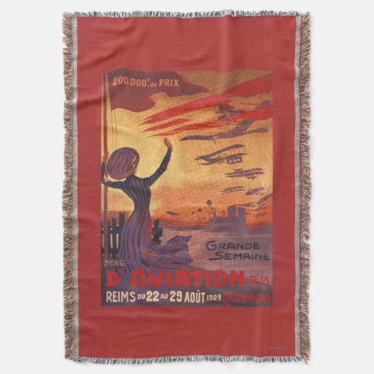 Grote week van de luchtvaart - Poster voor vrouwen Deken (Voorkant Verticaal)