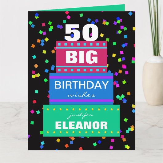 Grote Wenskaarten op elke leeftijd Kaart (Voorkant)