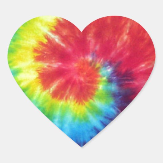 Grote werveling hart sticker (Voorkant)