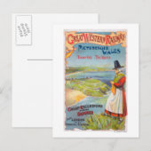 Grote Westerne Railray Promo Tours naar Wales Briefkaart (Voorkant / Achterkant)