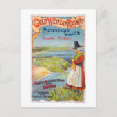 Grote Westerne Railray Promo Tours naar Wales Briefkaart (Voorkant)