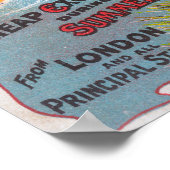 Grote Westerne Railray Promo Tours naar Wales Poster (Hoek)