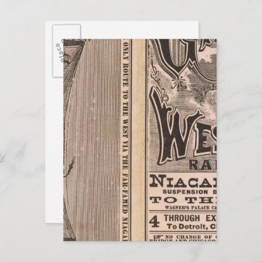 Grote Westerne spoorweg Briefkaart (Voorkant / Achterkant)