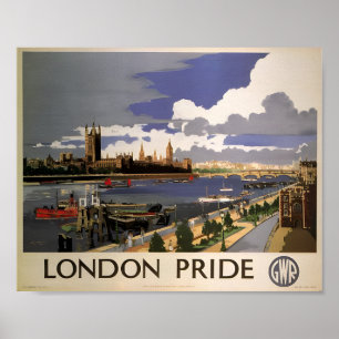 Grote Westerne Spoorweg - London Pride Poster