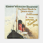 Grote Westerne spoorweg - naar Ierland Magneet (Voorkant)
