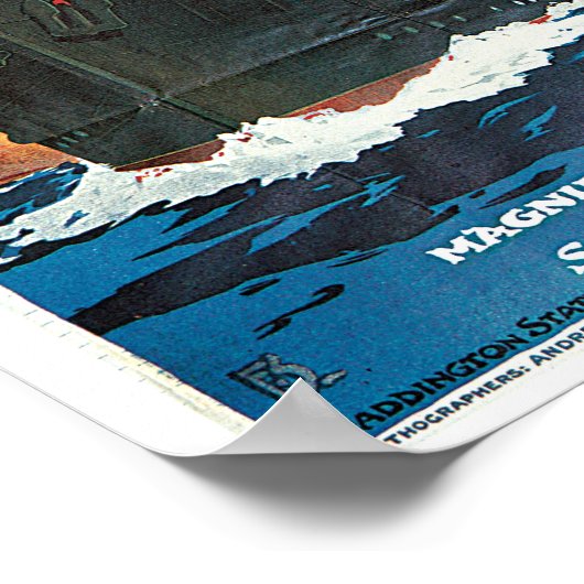 Grote Westerne spoorweg - naar Ierland Poster (Hoek)