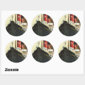 Grote Westerne spoorweg - naar Ierland Ronde Sticker (Vel)