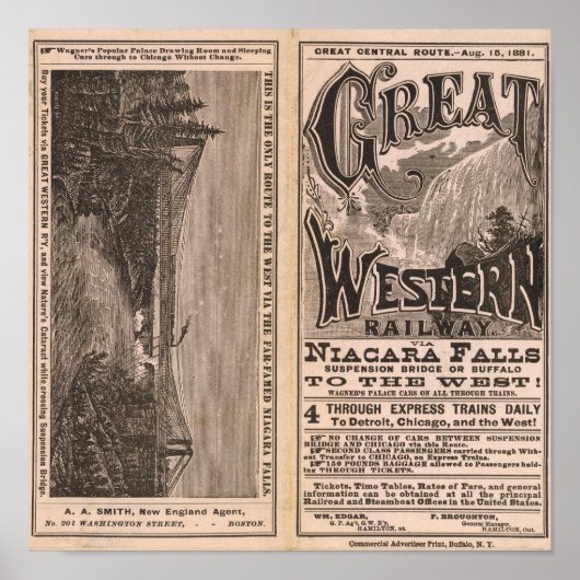 Grote Westerne spoorweg Poster (Voorkant)