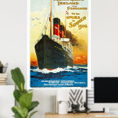 Grote Westerne spoorweg, route naar Ierland Poster (Thuiskantoor)