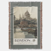 Grote Westerne spoorweg St. Paul's reisposter Deken (Voorkant Verticaal)