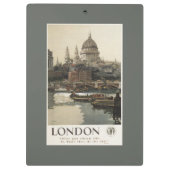 Grote Westerne spoorweg St. Paul's reisposter Klembord (Achterkant)