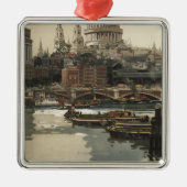 Grote Westerne spoorweg St. Paul's reisposter Metalen Ornament (Voorkant)