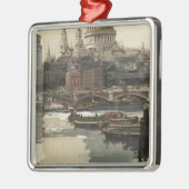 Grote Westerne spoorweg St. Paul's reisposter Metalen Ornament (Links)