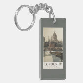 Grote Westerne spoorweg St. Paul's reisposter Sleutelhanger (Voorkant Links)