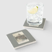 Grote Westerne spoorweg St. Paul's reisposter Stenen Onderzetter (Zijkant)