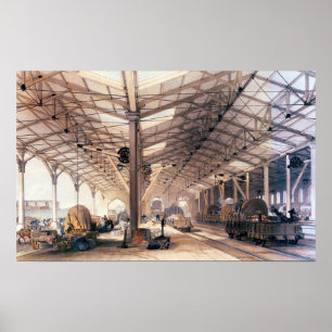 Grote Westerne spoorweg: vrachtschuur in Bristol Poster