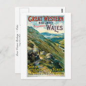 Grote Westerne spoorweg ~ Wales Briefkaart (Voorkant / Achterkant)