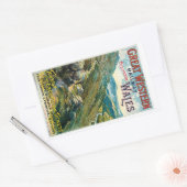 Grote Westerne spoorweg ~ Wales Rechthoekige Sticker (Envelop)
