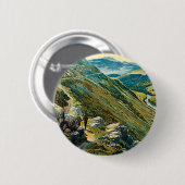 Grote Westerne spoorweg ~ Wales Ronde Button 5,7 Cm (Voorkant /achterkant)