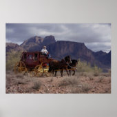 Grote Westerne trail-stagecoach Poster (Voorkant)
