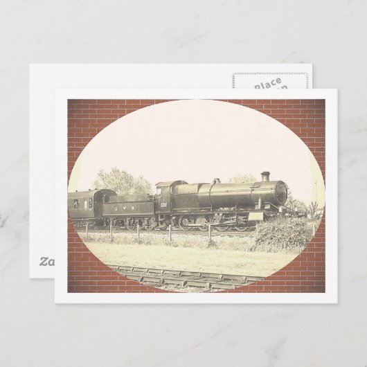 Grote Westerne trein Briefkaart (Voorkant / Achterkant)