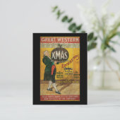 Grote Westerne treinpaden Feestdagenkaart (Staand voorkant)