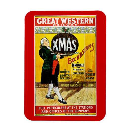 Grote Westerne treinpaden Magneet (Verticaal)