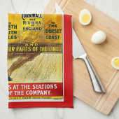 Grote Westerne treinpaden Theedoek (Quarter Fold)