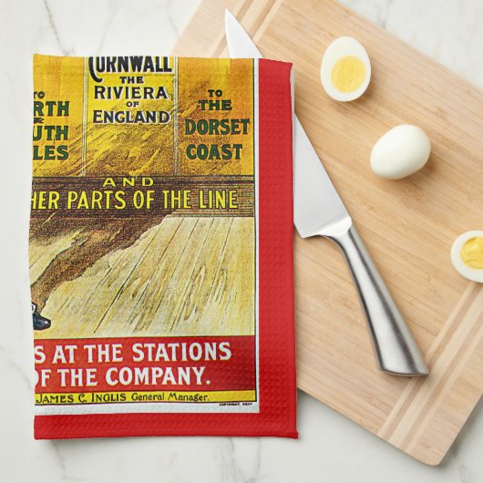 Grote Westerne treinpaden Theedoek (Quarter Fold)