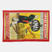 Grote Westerne treinpaden Theedoek (Horizontaal)