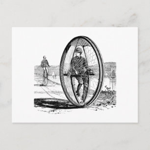 Grote wielcyclus - fiets briefkaart