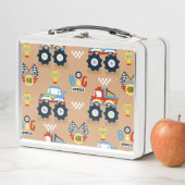 Grote wielen metalen lunchbox (In situ)