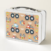Grote wielen metalen lunchbox (Achterkant)