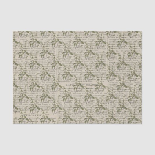 Grote wijnstokken en krantenpapier tissuepapier (Voorkant)