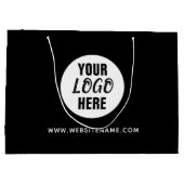 Grote winkelartikelen met eigen logo/tekst groot cadeauzakje (Achterkant)