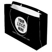 Grote winkelartikelen met eigen logo/tekst groot cadeauzakje (Achterkant Gekanteld)