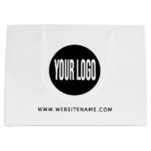 Grote winkelartikelen met eigen logo/tekst groot cadeauzakje (Voorkant)