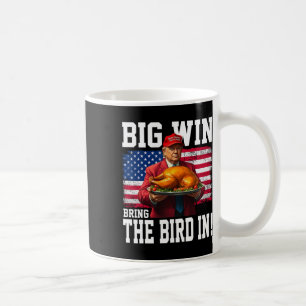 Grote winst brengt de vogel in Thanksgiving Funny Koffiemok
